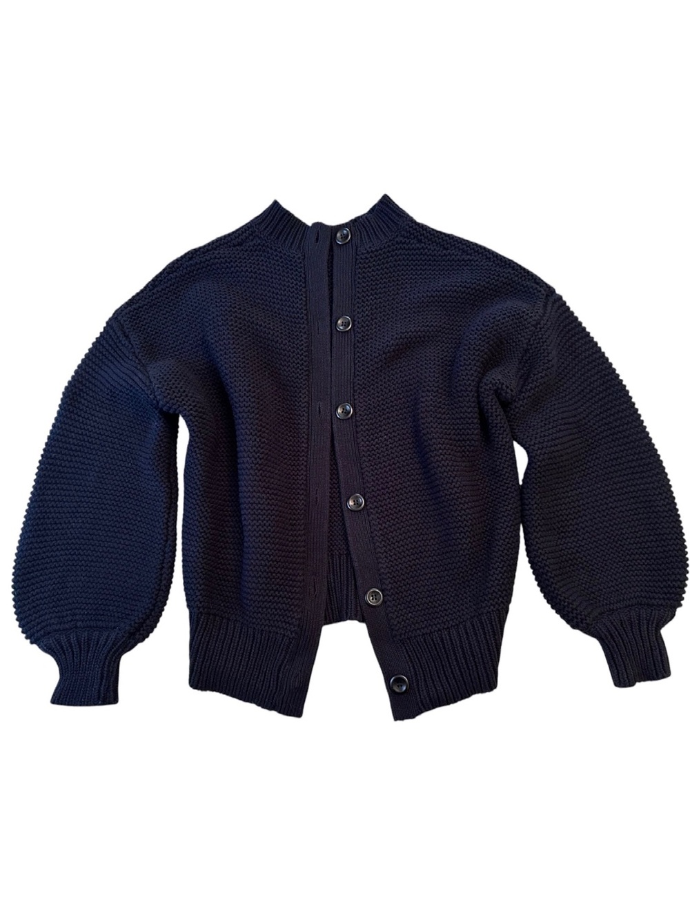 Alex Mill Nico Cardigan Cotton Chunky Knit Black size Small